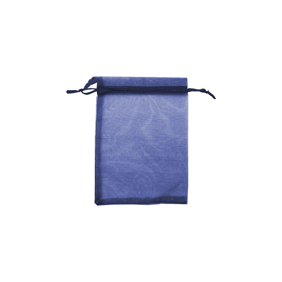 Dark Blue Organza Sheer Gift Bags: Stylish Packaging for Jewelry and Wedding Favors