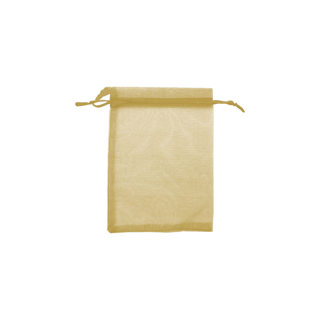 Gold Organza Sheer Gift Bags: Stylish Packaging for Jewelry and Wedding Favors