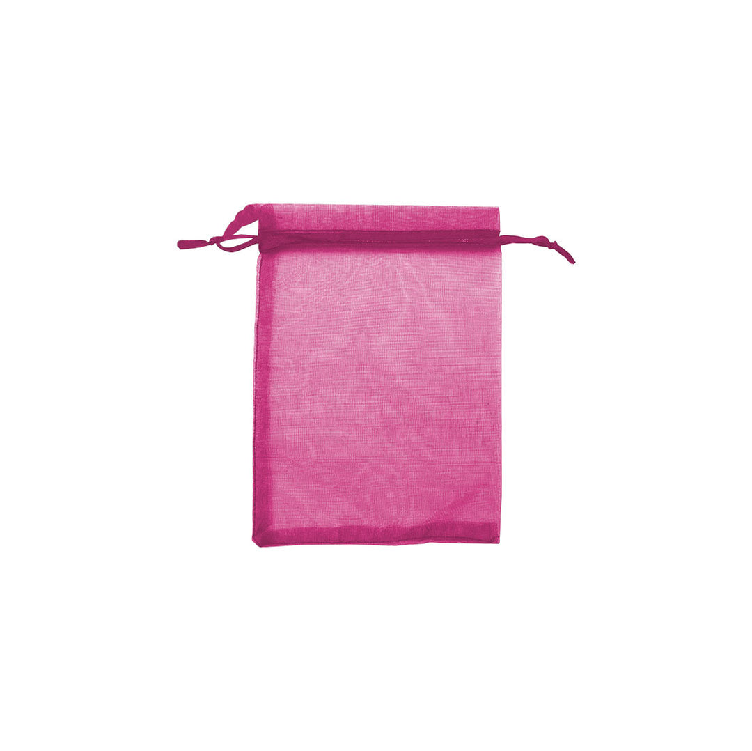 Hot Pink Organza Sheer Gift Bags: Trendy Packaging for Jewelry and Wedding Favors