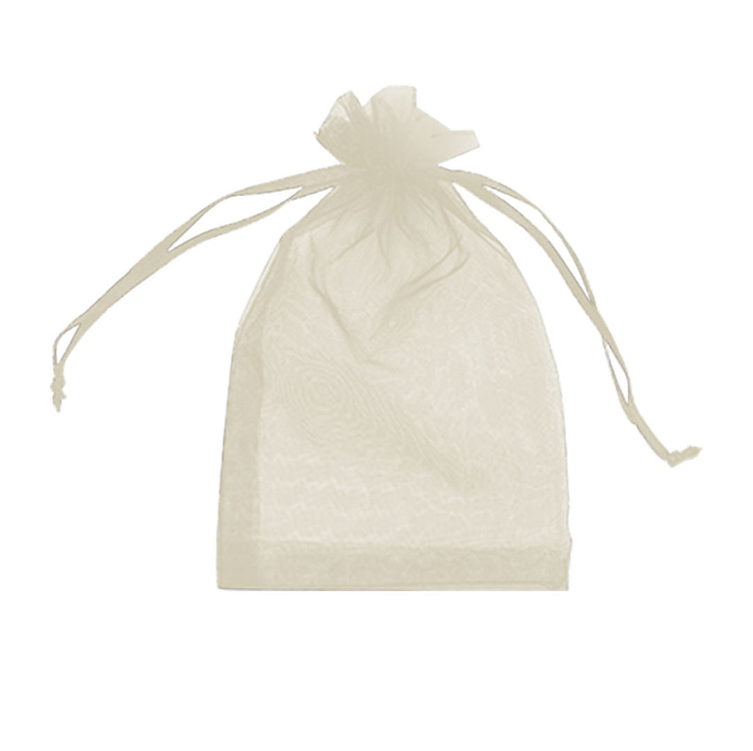 Pearl White Organza Sheer Gift Bags | Perfect for Jewelry, Wedding, and Candy Packaging