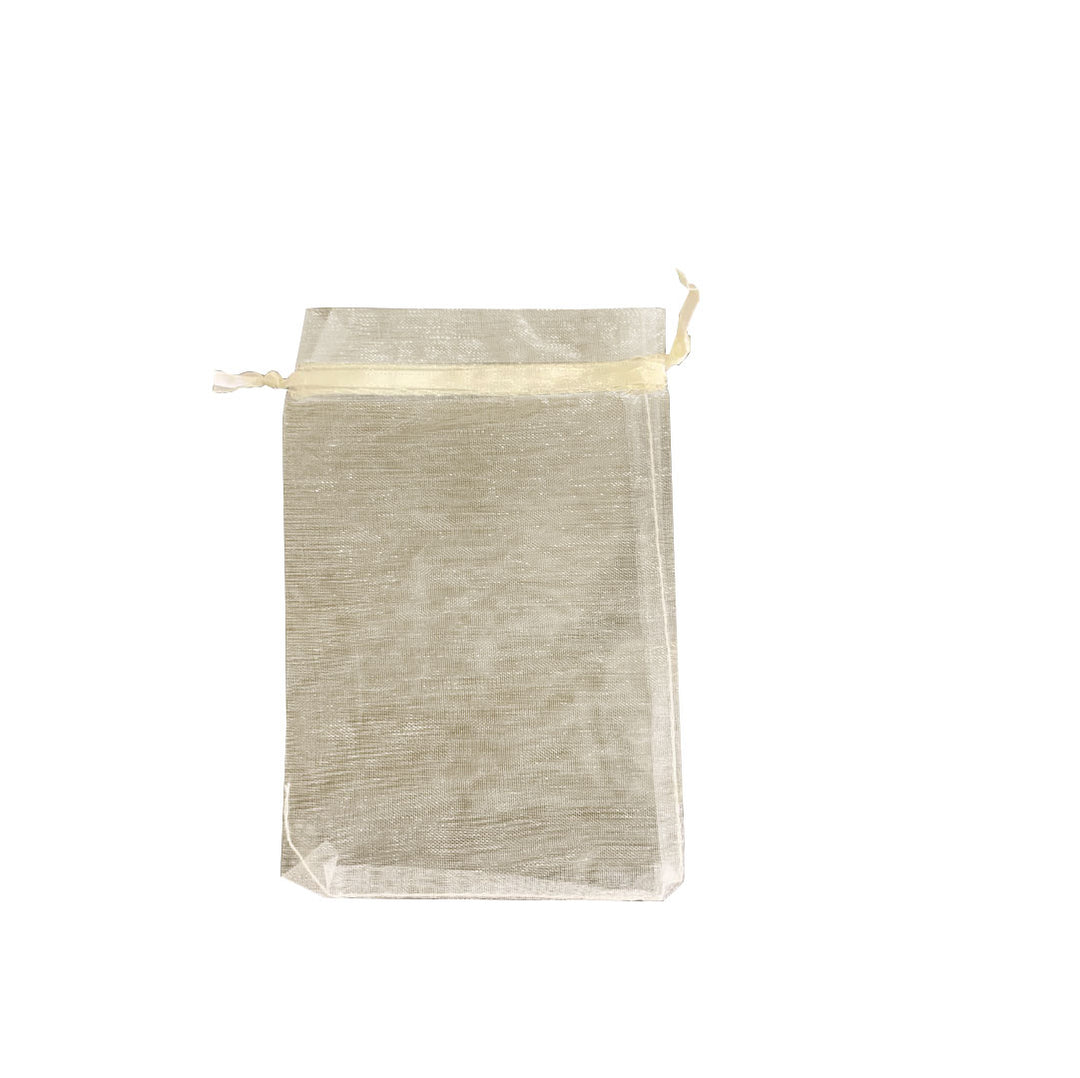 Pearl White Organza Sheer Gift Bags | Perfect for Jewelry, Wedding, and Candy Packaging