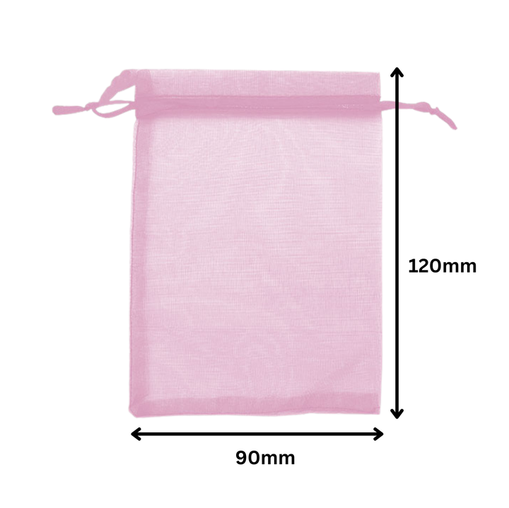 Pink Organza Sheer Gift Bags: Stylish Packaging for Jewelry and Wedding Favors