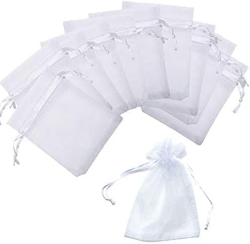 White Organza Sheer Bags | Jewelry, Wedding, Candy Packaging Gift Bags