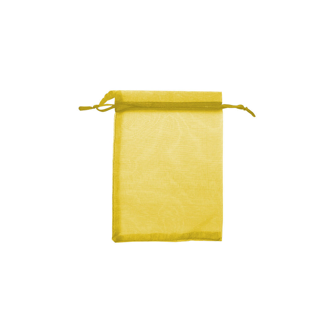 Yellow Organza Sheer Gift Bags | Stylish Packaging for Jewelry & Wedding Favors