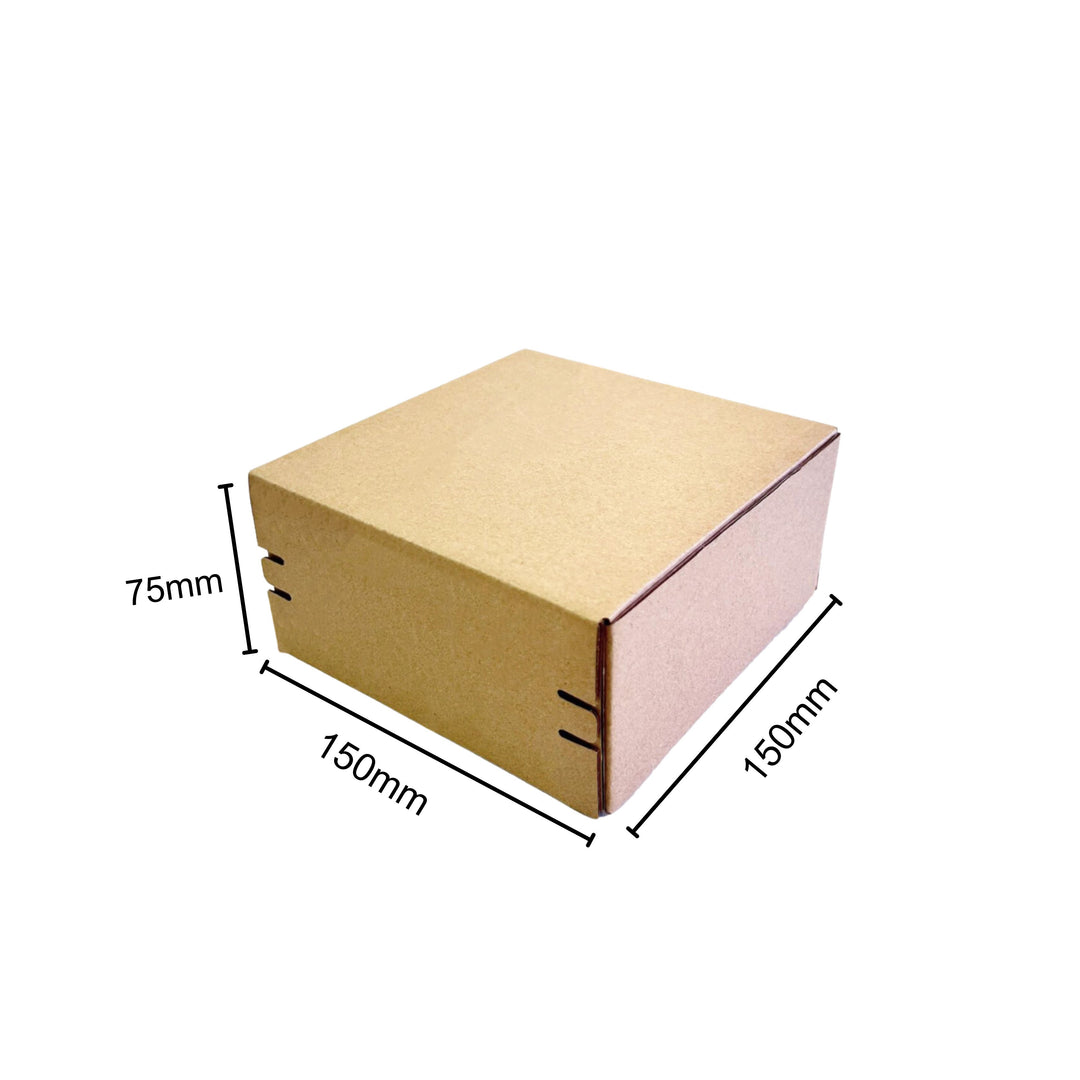 Kraft Self Sealing Brown Box Heavy Duty 150 x 150 x 75mm