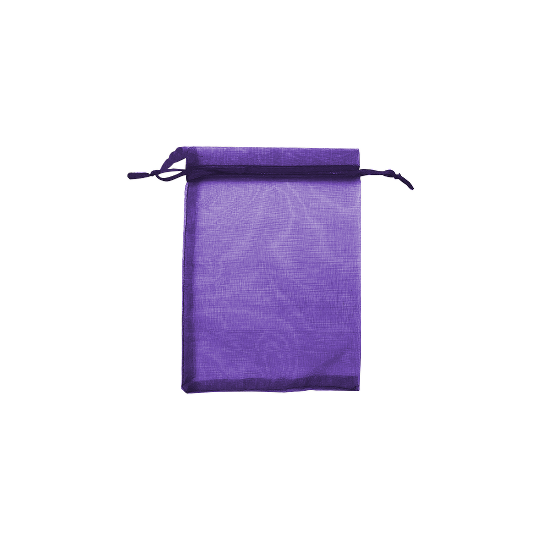 Dark Purple Organza Sheer Gift Bags | Perfect for Jewelry, Wedding, and Candy Packaging