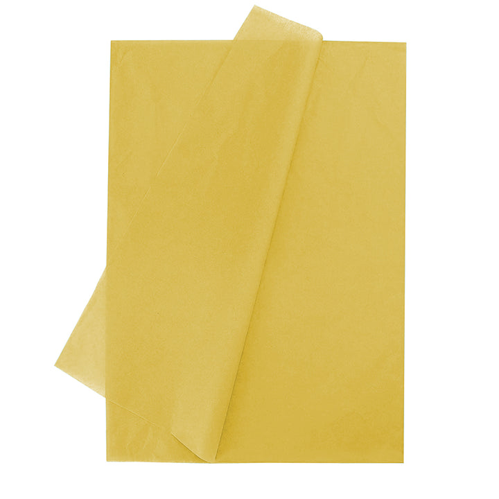 500pcs Yellow Gift Wrapping Tissue Packaging Paper - 50cm x 70cm, Recyclable & Eco-Friendly