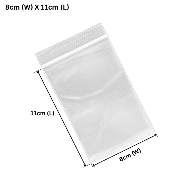 Wholesale 10,000pcs 80 x 110mm ZipLock Clear Resealable Plastic Bags - Premium & Versatile Storage Solution