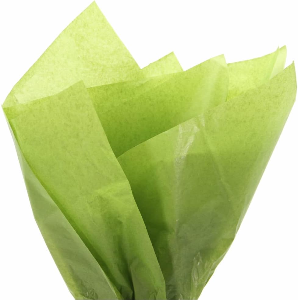 500pcs Light Green Gift Wrapping Tissue Packaging Paper - 50cm x 70cm, Recyclable & Eco-Friendly