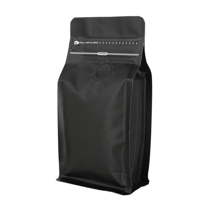 90 x 180 + 50mm Black Coffee Ziplock Bag – Airtight, Stylish, and Durable Coffee Storage