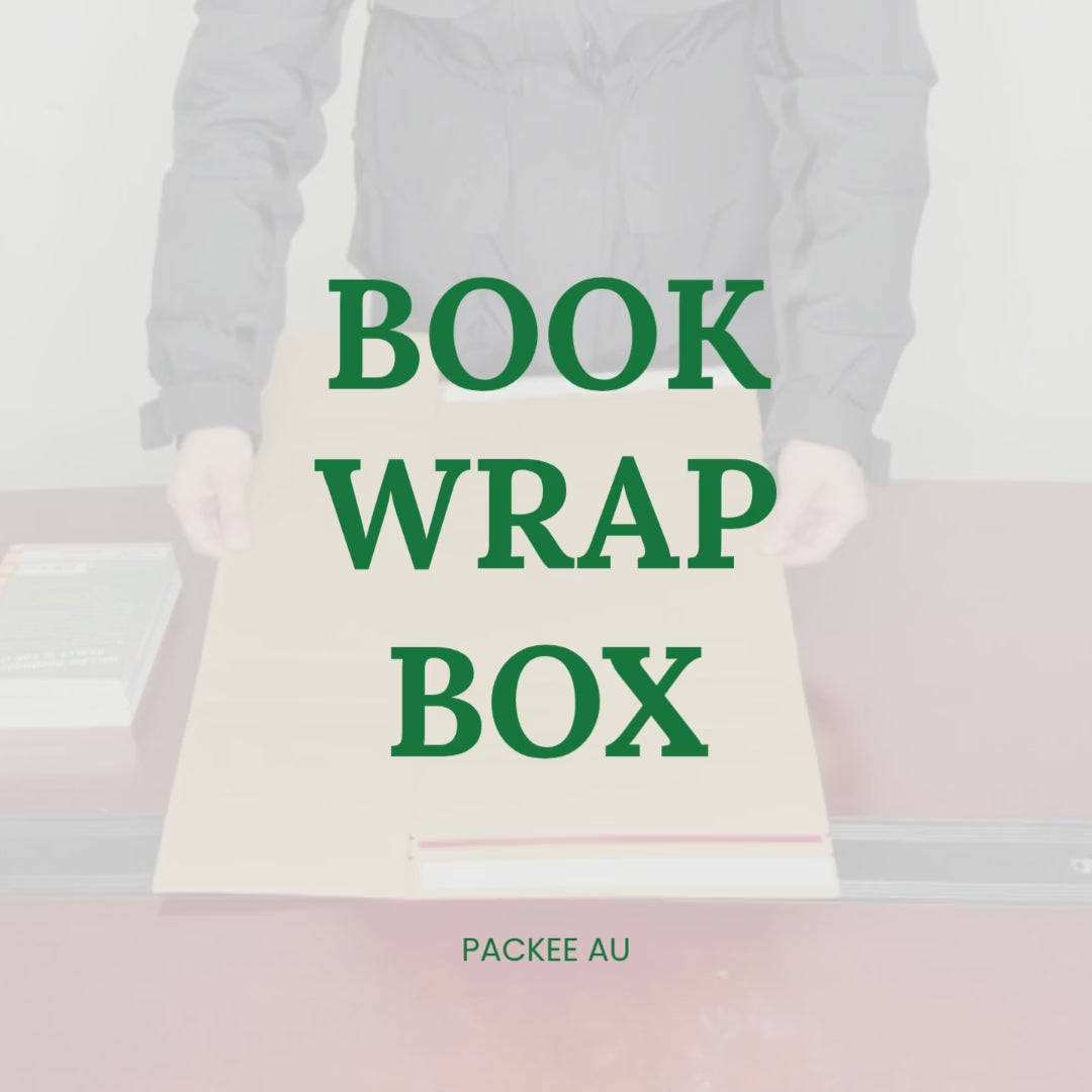 330 x 280 x 60mm Corrugated Book Wrap Mailer | Adjustable Depth, Peel & Seal, Recyclable