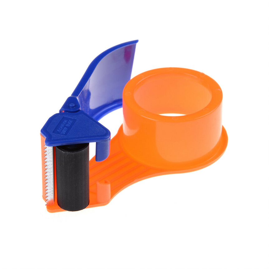 Orange 3" Core Handheld Tape Dispenser - Durable and Ergonomic Packing Tool