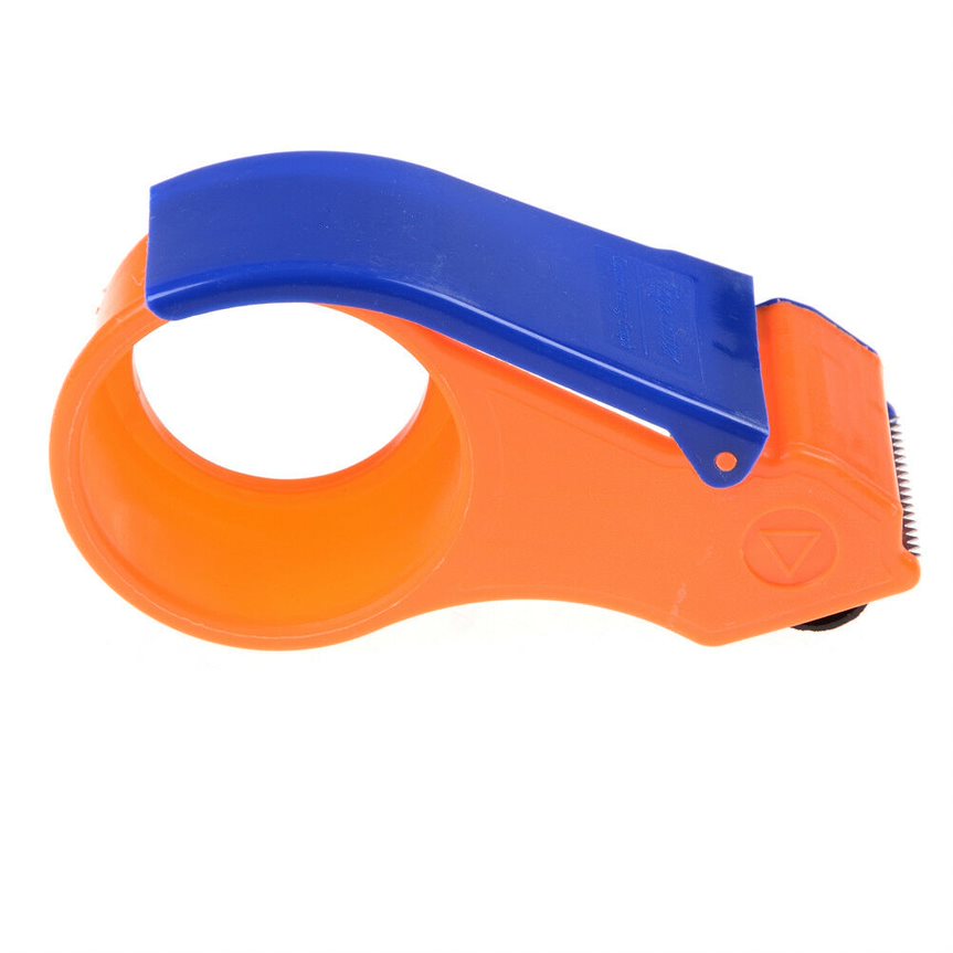 Orange 3" Core Handheld Tape Dispenser - Durable and Ergonomic Packing Tool